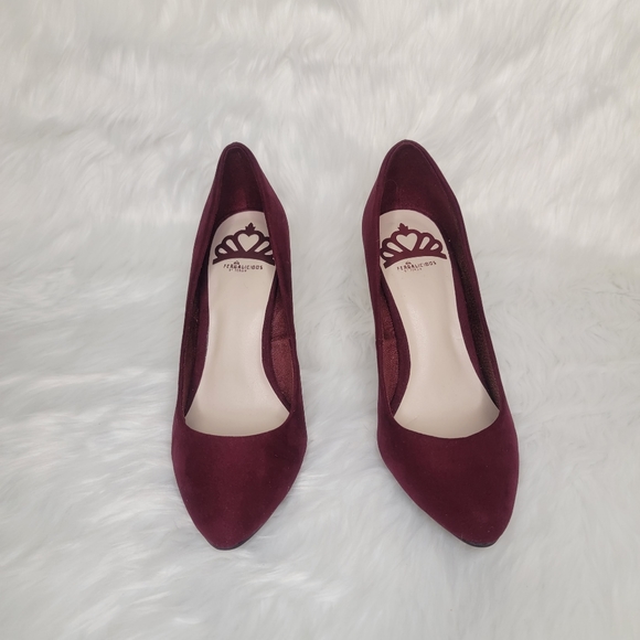 Fergalicious by Fergie burgundy suede heels. - Picture 2 of 8